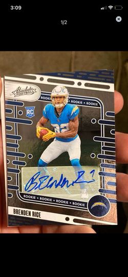 Autograph signed football card Brenden Rice