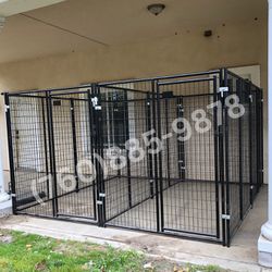 10x10x6 Extra Large Heavy Duty Dog Kennel Cage With 2 Stalls (NEW)