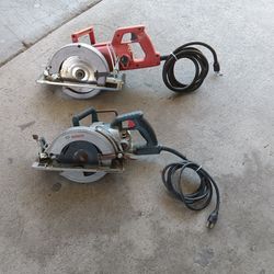 Milwaukee and Bosch 7-1/4" circular saw tools $150 each