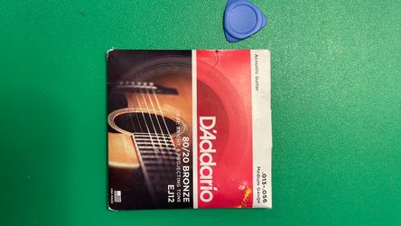 D'Addario EJ12 Acoustic Guitar Strings Medium Gauge