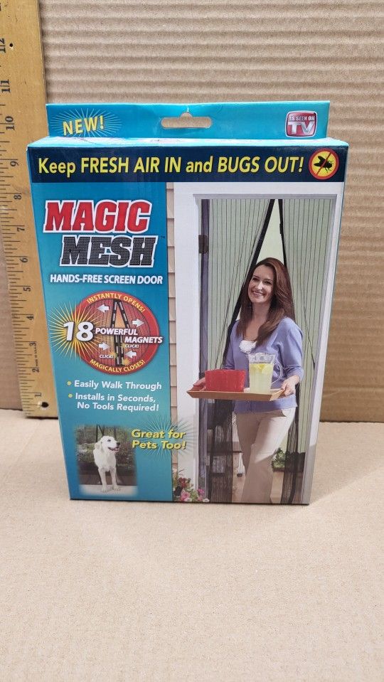 Magic Mesh Hands Free Screen Door