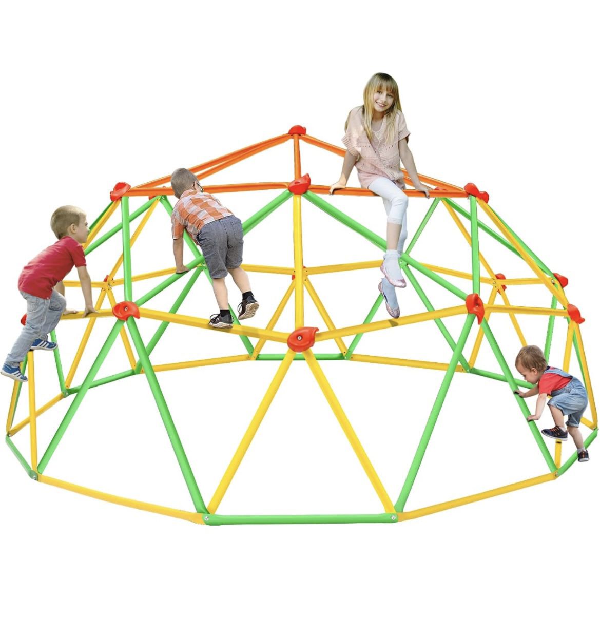 29-117 Climbing Dome Upgraded 10FT Climber for Kid 3-10 Jungle Gym Monkey Bar Backyard Geometric Support 800LBS Outdoor Play Equipment Toddler Outside