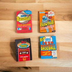 61 vintage new in package baseball cards