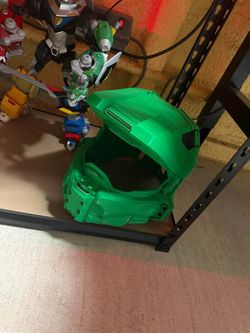 Halo Master Chief Helmet - Raw Green 3D Print