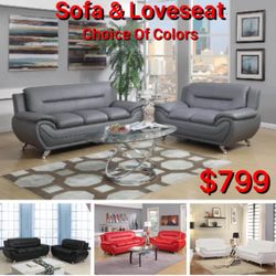 Brand New Sofa Loveseat Set- Finance Available $0 Down 
