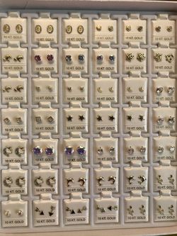 Aretes Oro (10k) Y Plata