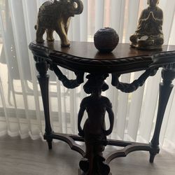 Antique Carved Wooden Table