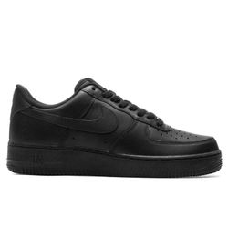 NIKE AIR FORCE 1 '07 - BLACK/BLACK Size 12.5 Men