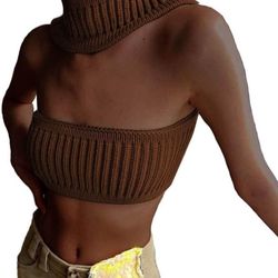 Fall Fashion Sleevless Halter Top