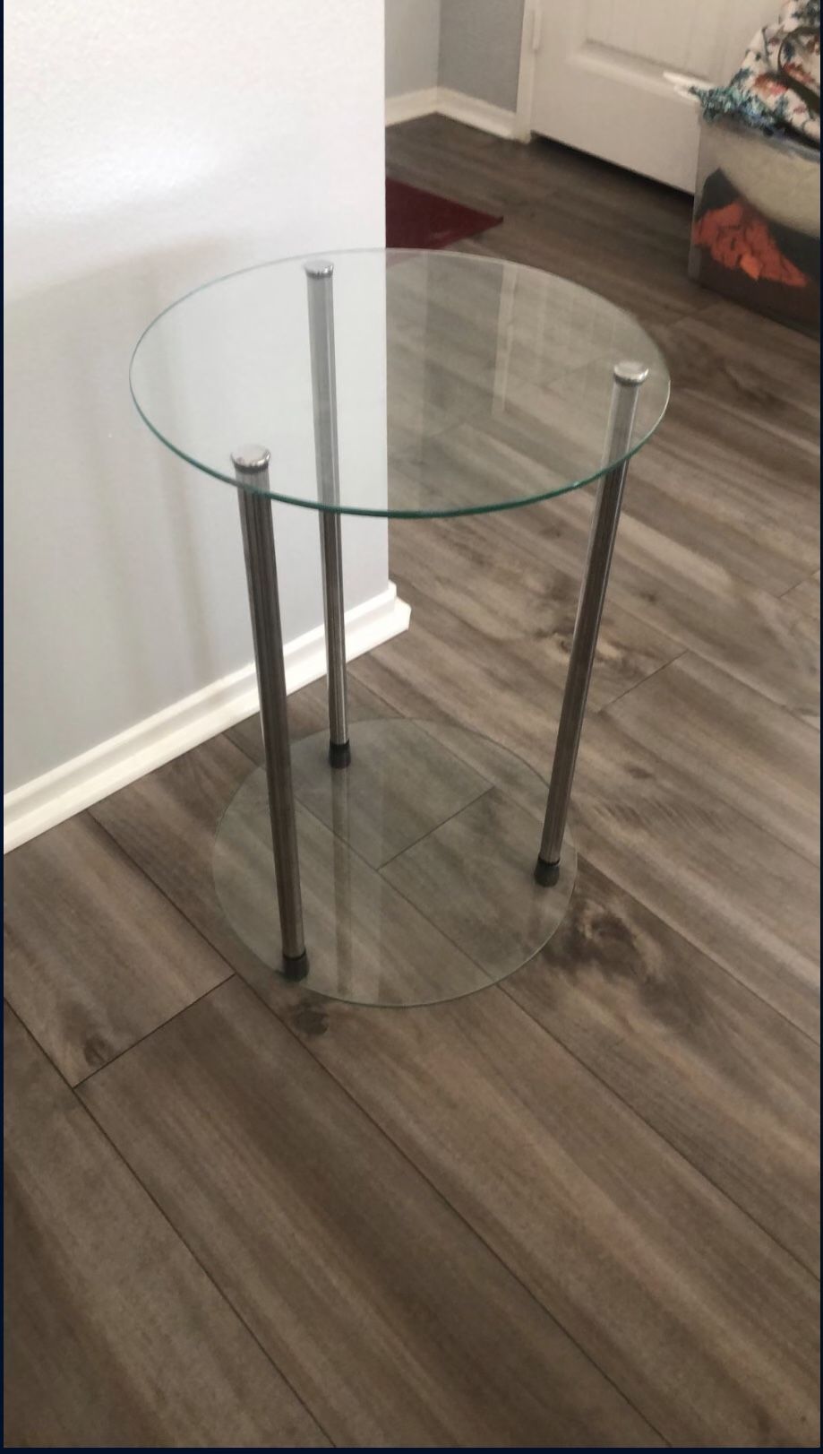 Glass and Metal Table
