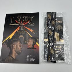 LAFC 2026 Home Opener Lanyard Program Set Inter Miami 9676/30000