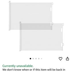 Set Of 2 White Retractable Gates New $50