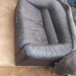 $12 Leather Couch. Soft. No Rips