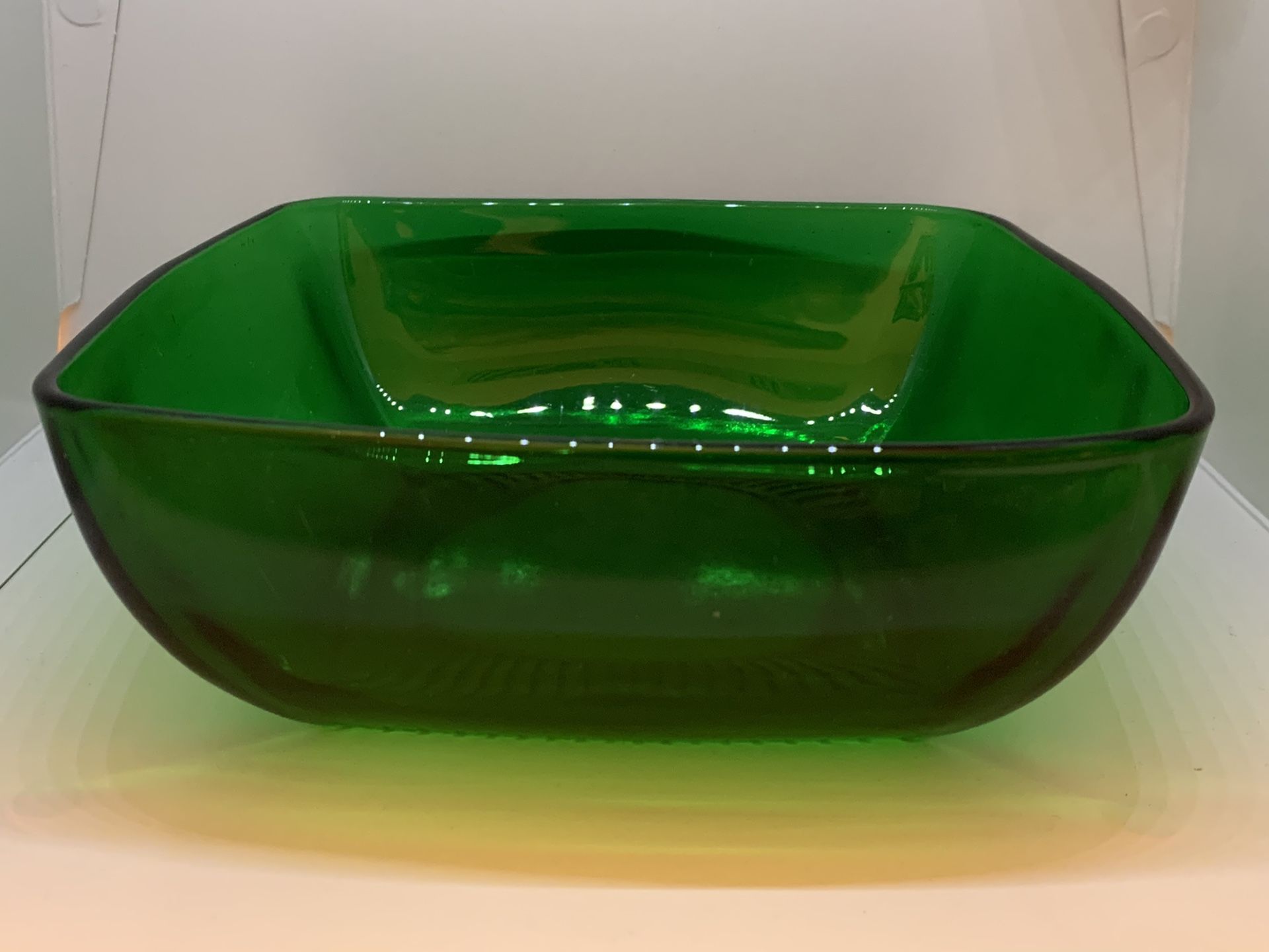 Colored glass bowl