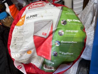 Coleman sleeping bag and Ozark trail 4 person tent
