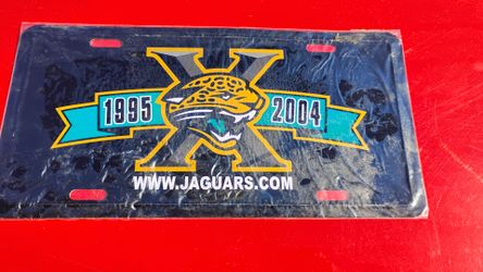 Jacksonville Jaguars 10th Anniversary License Plate
