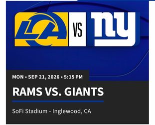LA Rams vs NY Giants NFL Ticket