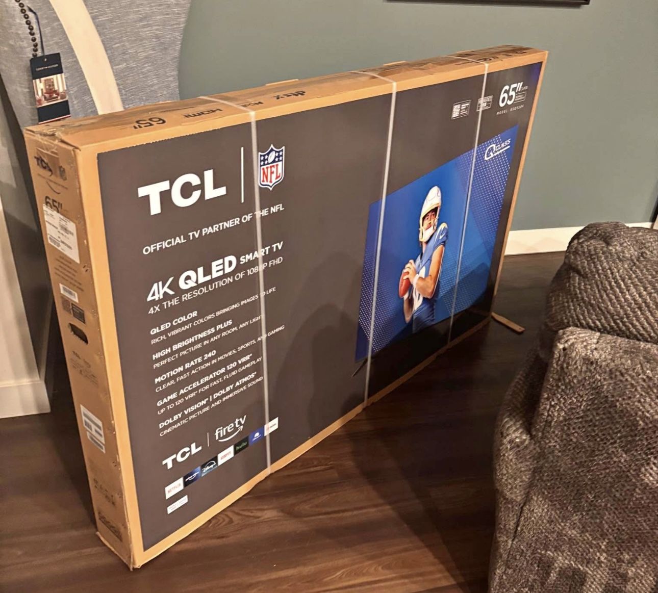 65” TCL Smart 4K QLED Tv