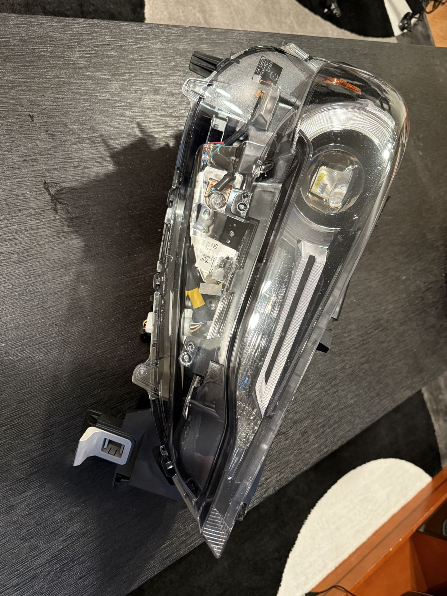 2017-2021 Mazda CX-5 - Passenger Side Headlight, with Bulb, LED, Clear Lens