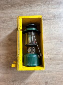 Coleman 220E lantern with case 10/1960