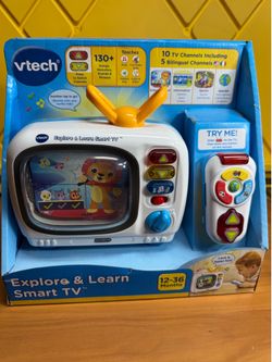 VTech Explore & Learn Smart TV and Remote Multicolor Learning Toy Motor Skills