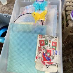 Tote Full Of Crafts 