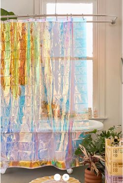 Holographic/Iridescent Shower Curtain