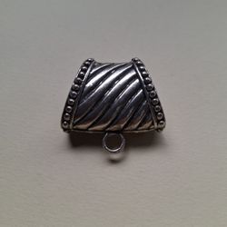 Vintage Silver Plated Necklace Barrell