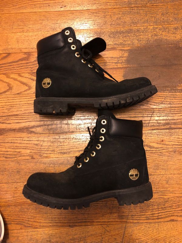 Lightly used black suede and gold men’s timberland boots size 8.5 for ...