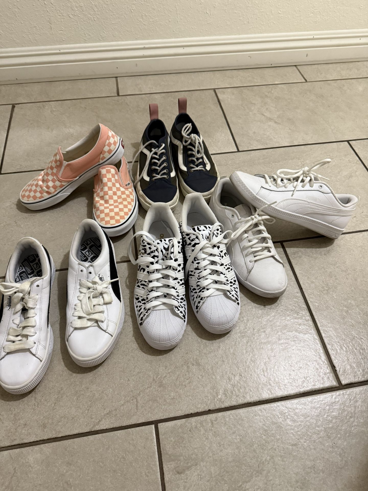 Zapatos De Mujer Vans Puma Y Adidas
