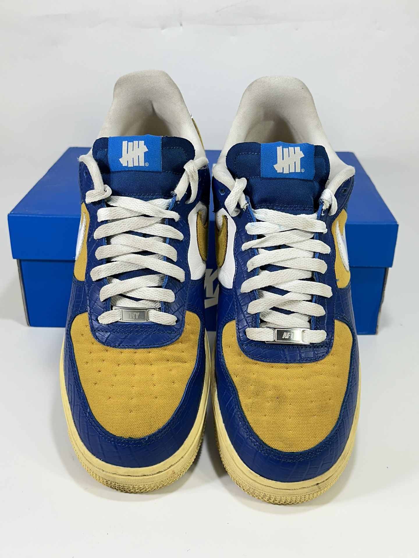 Nike Air Force 1 Low SP x Undefeated “5 On It” Blue/yellow Men’s 10 DM8462-400 Nike NEW Undefeated Nike Air Force 1 Low SP Court Blue  main image 4