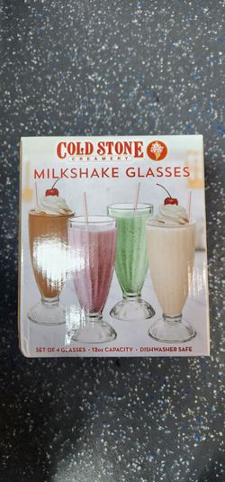Cold Stone creamery milkshake glass