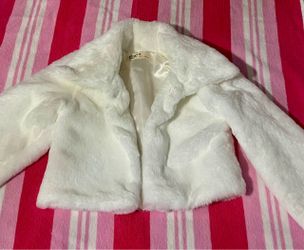 Girls Cozy Faux Fur Bolero Jacket Shrug