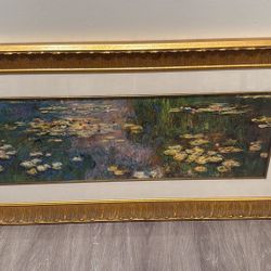 Framed art 47"W x 24" H 