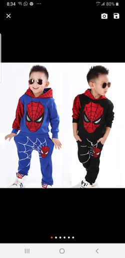 Spiderman 2piece clothes for kids. New. Sizes 2T and 4T. $15each. Please check my page for other beautiful stuffs. Thank you