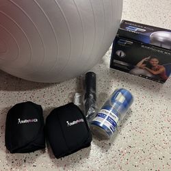 Ankle/Wrist Weights, Stability Ball Bundle