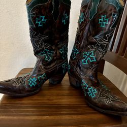 Corral Whiskey 3 Cross Boots size 8