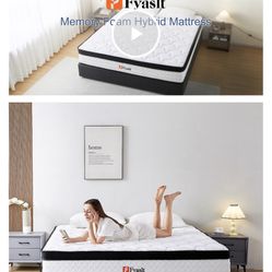 Mattress - Queen Size 12” Memory Foam (New)