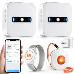 Daytech WiFi Pager System with 1 Button and 2 Receivers