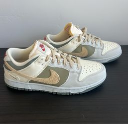 Nike Dunk Low Light Bone Dark Stucco Men’s 8-.60/Women’s 10 FZ4341-100