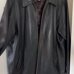 Eddie Bauer LEGEND leather bomber jacket women’s tall XL