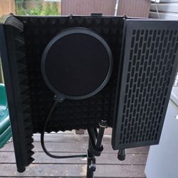 Codn Recording Microphone Isolation Shield Kit with Mic Stand Pop Filter