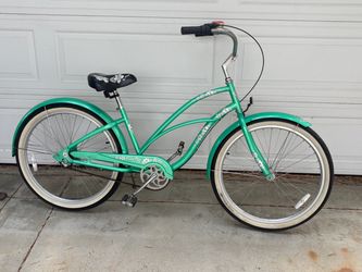 Like New - Glossy Green Electra 3 Speed Hawaii Beach Cruiser Bike