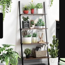 4 Tier Ladder Bookshelf Shelf