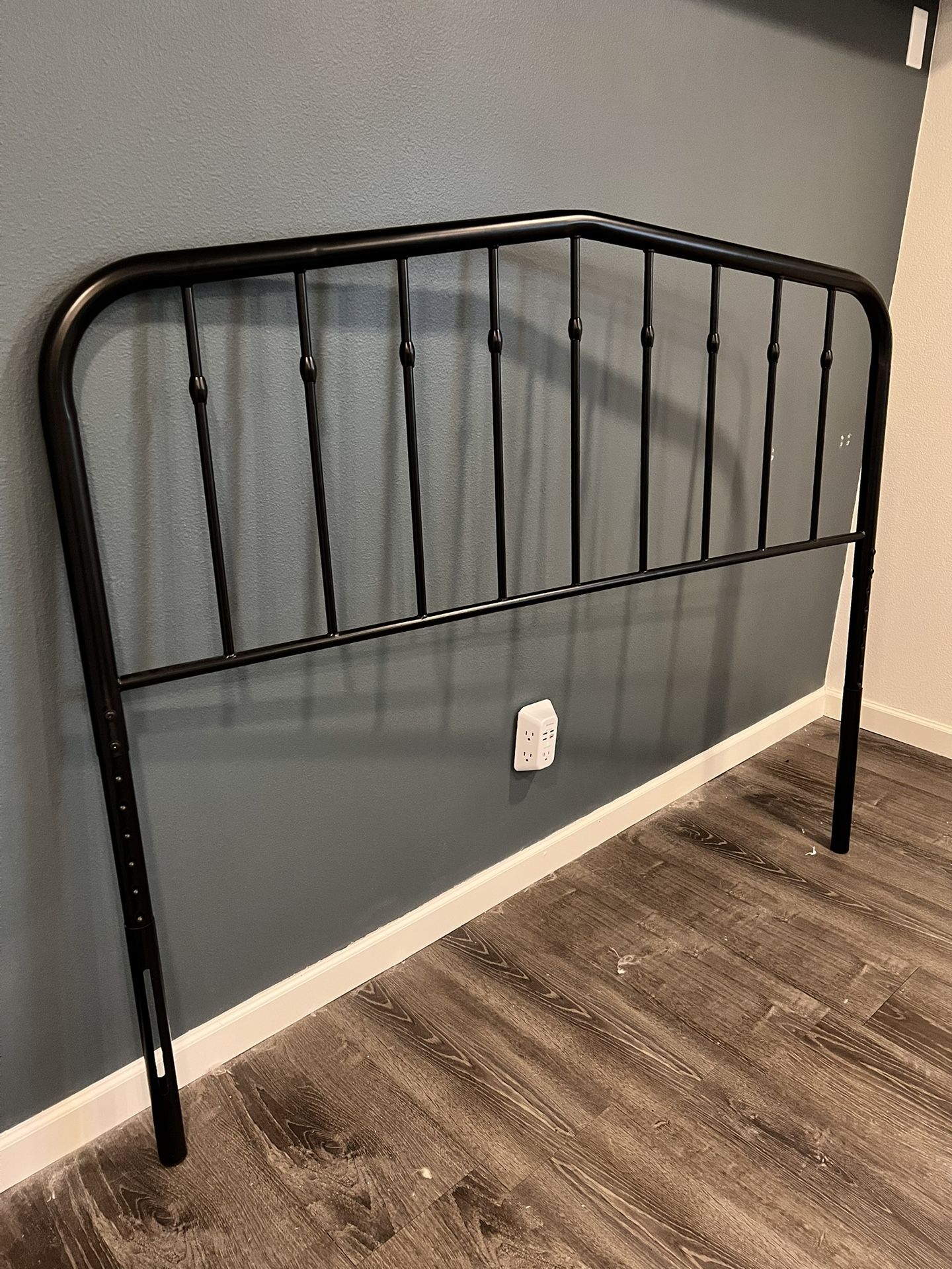 Black Metal Queen Headboard