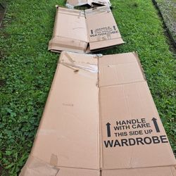 3 VERY LARGE Moving WARDROBE Boxes