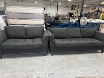 Sofa and Loveseat grey