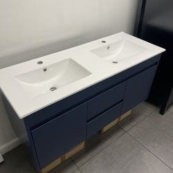 SALE ~ Modern Floating PVC Bathroom Vanity - 48 inches