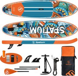 Stand Up Paddle Board Inflatable with Premium SUP Paddle Board Accessories, Extra Wide Paddleboard Stable Design for Adults & Youth