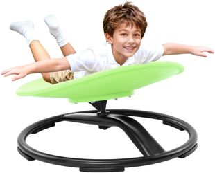 Zhenx 360-degree rotating sensory swivel chair for children and teenagers, GREEN